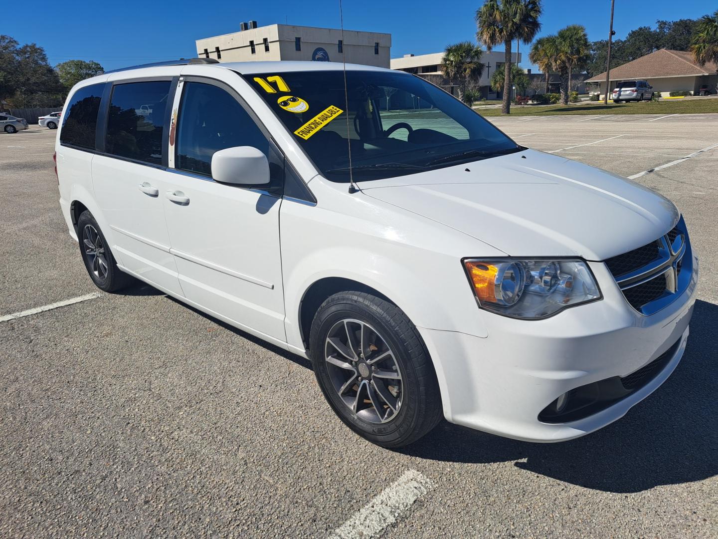 2017 White /BLACK Dodge Grand Caravan SXT (2C4RDGCG8HR) with an 3.6L V6 DOHC 24V engine, 6A transmission, located at 1181 Aurora Rd, Melbourne, FL, 32935, (321) 241-1100, 28.132914, -80.639175 - Photo#2